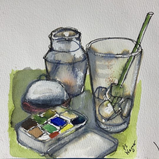 Watercolor Kit and Ice Water