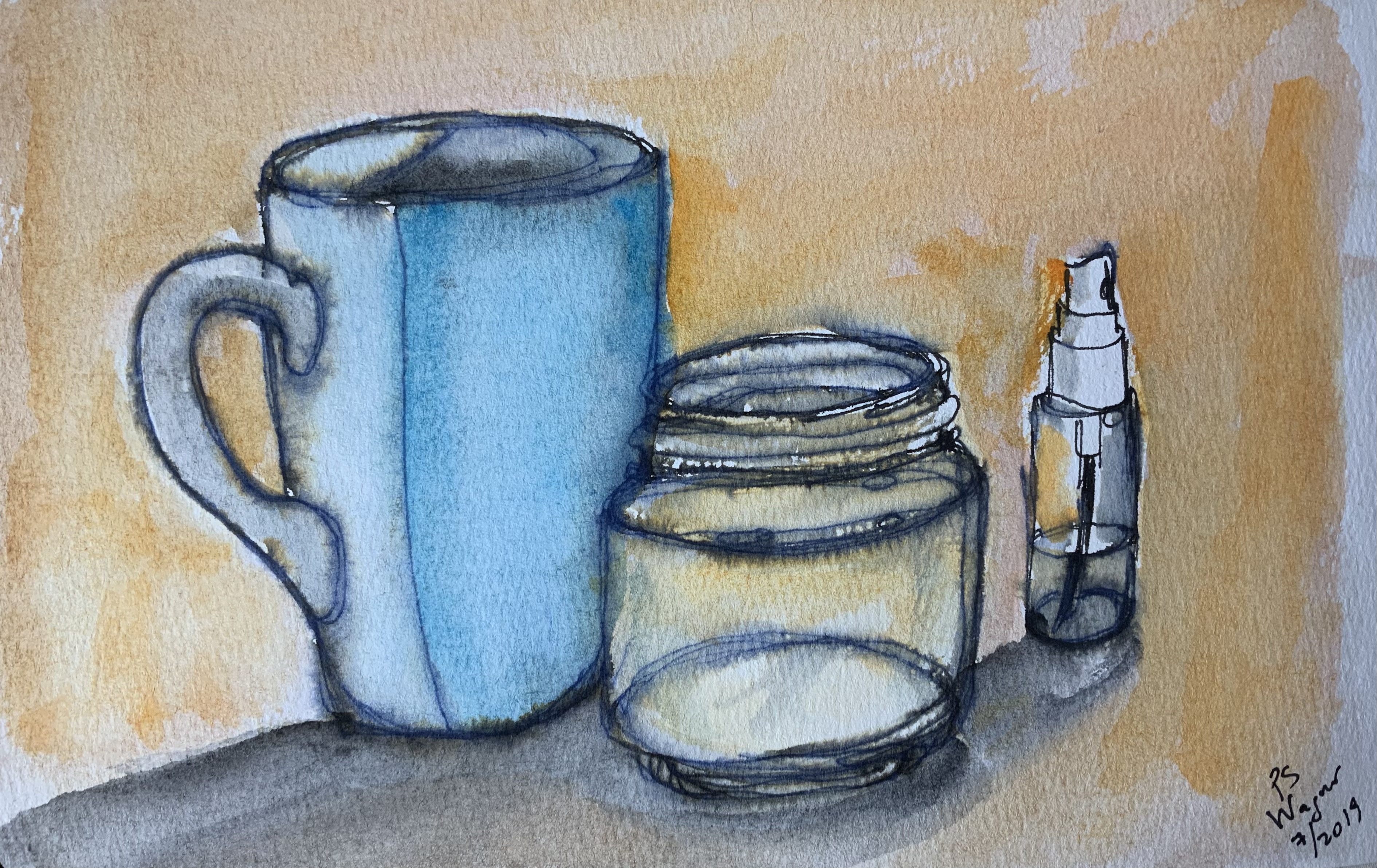Cup, Jar and Mini Spray bottle